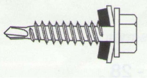 Skrūves kokam cinkotas 4.8 x 28 mm