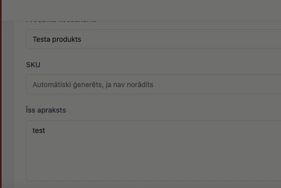 Testa produkts