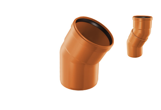 PVC 30° līkums 110 mm