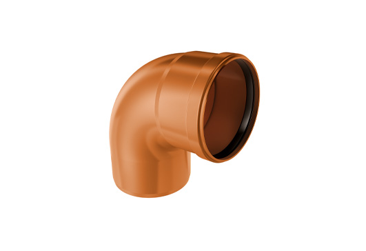PVC 87° līkums 110 mm